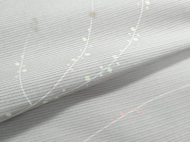 平和屋着物*夏物 小紋 絽 抽象紋様 正絹 逸品 CABL8826th