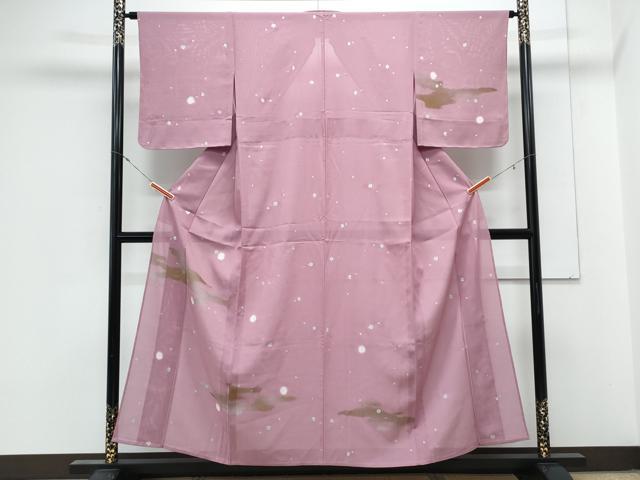 平和屋着物*夏物 訪問着 絽 蛍暈し 霞文 金銀彩 正絹 逸品 CABL8842th