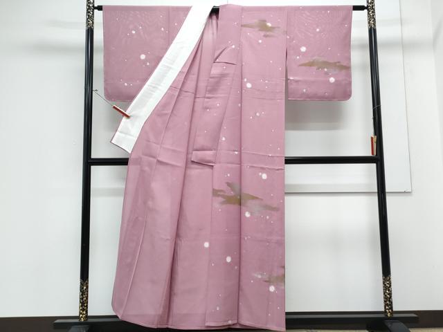 平和屋着物*夏物 訪問着 絽 蛍暈し 霞文 金銀彩 正絹 逸品 CABL8842th