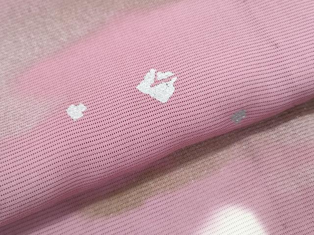 平和屋着物*夏物 訪問着 絽 蛍暈し 霞文 金銀彩 正絹 逸品 CABL8842th