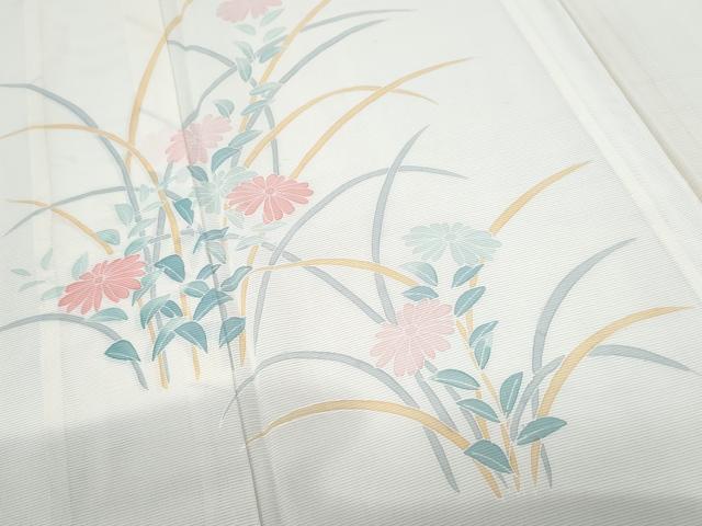 平和屋着物*夏物 訪問着 絽 友禅 草花文 暈し染め 正絹 逸品 CABL8844th
