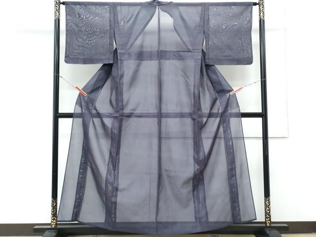 平和屋着物*夏物 小紋 紗 霞文 暈し染め 正絹 逸品 未使用 CABL8846th