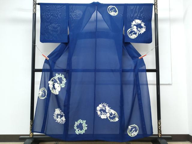平和屋着物*夏物 訪問着 絽 花丸文 正絹 逸品 CABL8854th