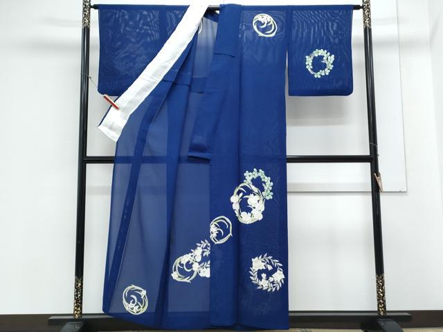 平和屋着物*夏物 訪問着 絽 花丸文 正絹 逸品 CABL8854th
