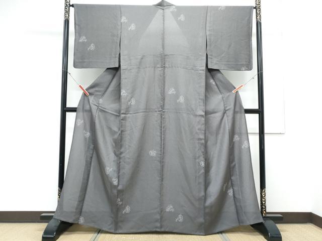 平和屋着物*夏物 小紋 紗 ひょうたん 瓢箪 正絹 逸品 CABL8902th