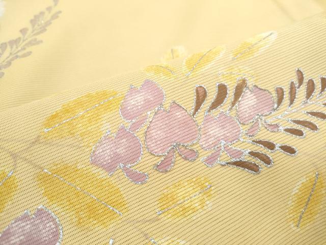平和屋着物*夏物 訪問着 絽 草花文 銀彩 正絹 逸品 CABL8948th