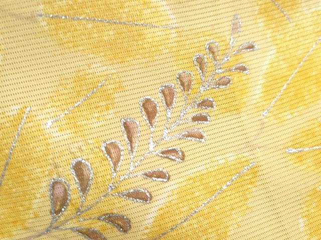平和屋着物*夏物 訪問着 絽 草花文 銀彩 正絹 逸品 CABL8948th