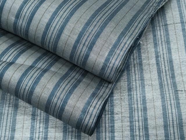 平和屋着物*夏物 紗紬 縞 正絹 逸品 CABL8950th