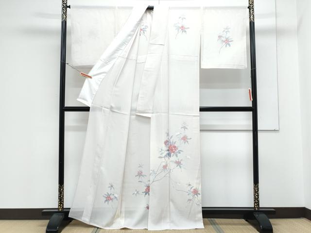 平和屋着物*夏物 訪問着 絽 友禅 紫陽花 暈し染め 正絹 逸品 CABL8973th