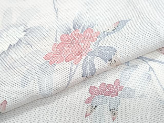 平和屋着物*夏物 訪問着 絽 友禅 紫陽花 暈し染め 正絹 逸品 CABL8973th