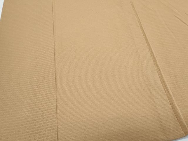 平和屋着物*夏物 色無地 絽縮緬 飴色 正絹 逸品 CABL8989th