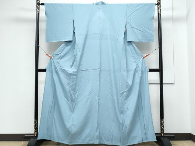 平和屋着物*夏物 色無地 絽 浅縹色 正絹 逸品 未使用 CABL9006th