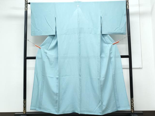 平和屋着物*夏物 色無地 絽 白群色 正絹 逸品 CABL9009th