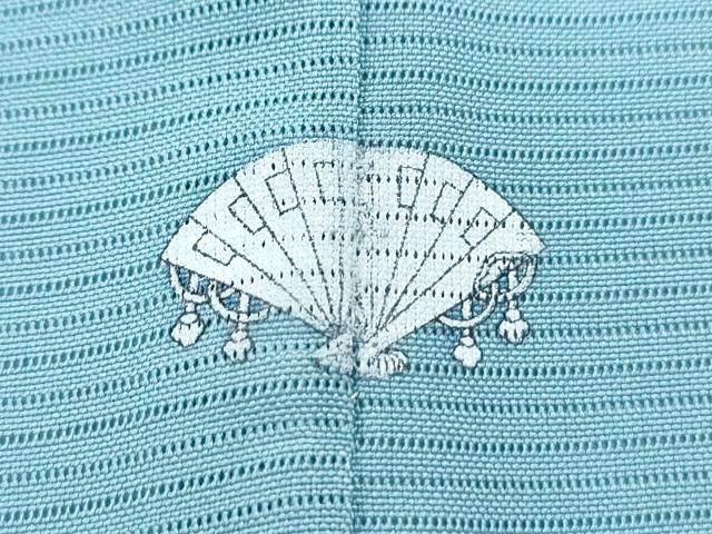平和屋着物*夏物 色無地 絽 白群色 正絹 逸品 CABL9009th