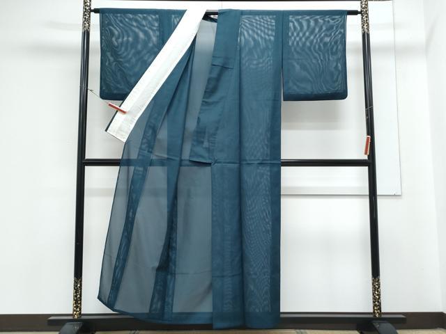 平和屋着物*夏物 色無地 絽 百入茶色 洗える着物 CABL9025th
