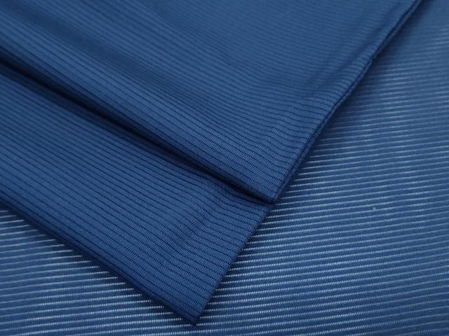 平和屋着物*夏物 色無地 絽 紺青色 洗える着物 CABL9028th