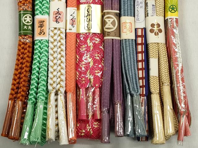平和屋着物●和装小物 帯締め10本セット 御岳組 唐組 大和組 礼装用 金糸 そごう百貨店・大丸扱い 逸品 未使用 CABL9212qe