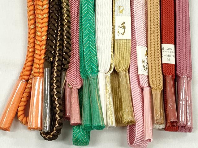 平和屋着物●和装小物 帯締め10本セット 高麗組 唐組 大和組 礼装用 金糸 逸品 未使用 CABL9261qe