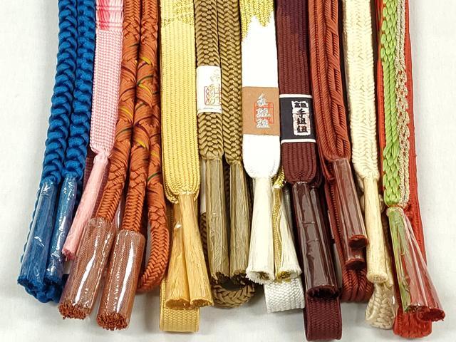 平和屋着物●和装小物 帯締め10本セット 高麗組 御岳組 鴨川組 礼装用 金糸 逸品 未使用 CABL9265qe