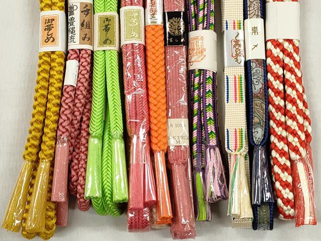 平和屋着物●和装小物 帯締め10本セット 冠組 高麗組 奈良組 逸品 未使用 CABL9268qe