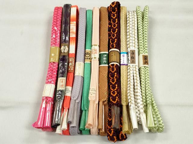 平和屋着物●和装小物 帯締め10本セット 御岳組 礼装用 金糸 伊勢丹・小田急百貨店扱い 逸品 未使用 CABL9279qe