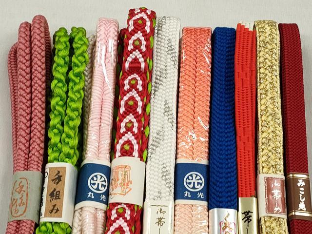 平和屋着物●和装小物 帯締め10本セット 唐組 鴨川組 礼装用 金銀糸 逸品 未使用 CABL9293qe