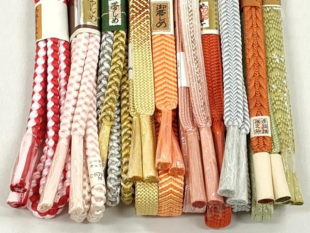 平和屋着物●和装小物 帯締め10本セット 高麗組 笹浪組 礼装用 金銀糸 逸品 未使用 CABL9295qe
