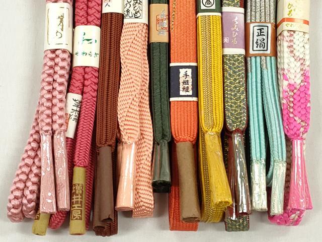 平和屋着物●和装小物 帯締め10本セット 高麗組 本貝の口 大和組 金銀糸 高島屋扱い 逸品 未使用 CABL9300qe