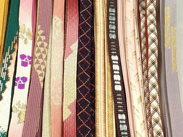 平和屋着物●和装小物 帯締め20本セット 高麗組 唐組 冠組 平源氏組 大和組 長尺 金銀糸 逸品 CABL9321qe