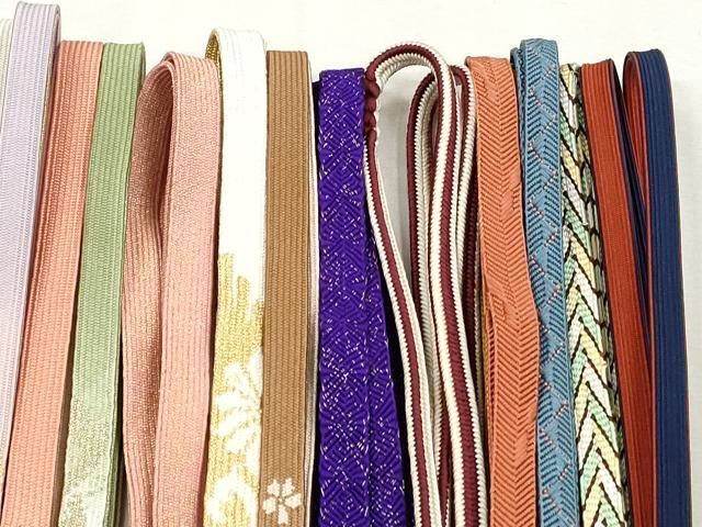 平和屋着物●和装小物 帯締め20本セット 高麗組 笹浪組 唐組 大和組 唐組 金糸 逸品 CABL9336qe