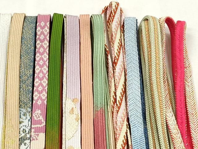 平和屋着物●和装小物 帯締め20本セット 高麗組 唐組 笹浪組 本貝の口組 金糸 逸品 CABL9337qe