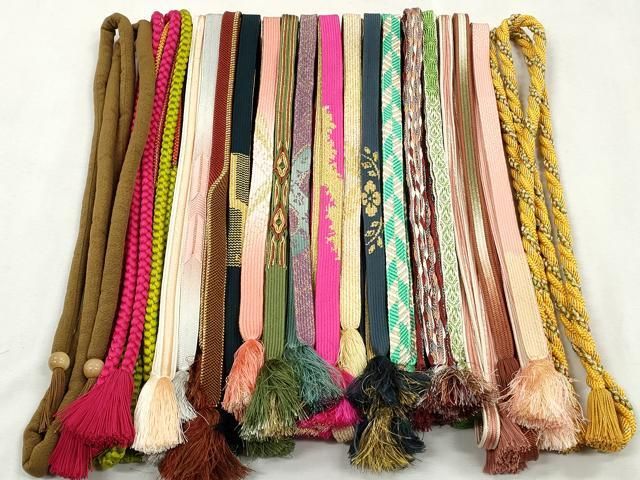 平和屋着物●和装小物 帯締め20本セット 高麗組 笹浪組 唐組 金銀糸 逸品 CABL9346qe