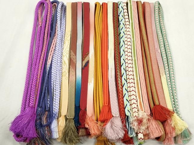 平和屋着物●和装小物 帯締め20本セット 高麗組 冠組 畝組 笹浪組 鴨川組 金銀糸 逸品 CABL9373qe