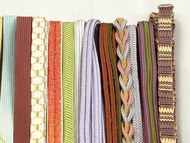 平和屋着物●和装小物 帯締め20本セット 高麗組 亀甲組 大和組 笹浪組 冠組 奈良組 金銀糸 逸品 CABL9375qe