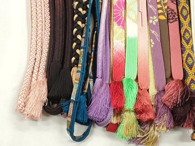 平和屋着物●和装小物 帯締め20本セット 高麗組 唐組 冠組 笹浪組 礼装用 奈良組 金糸 逸品 CABL9379qe