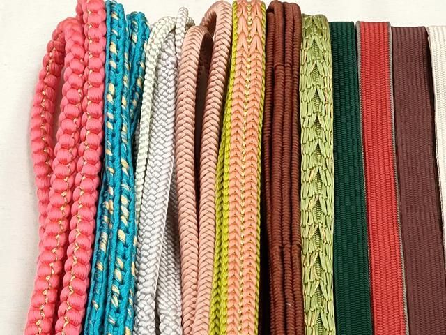平和屋着物●和装小物 帯締め20本セット 高麗組 冠組 笹浪組 大和組 角八つ組 金糸 逸品 CABL9384qe