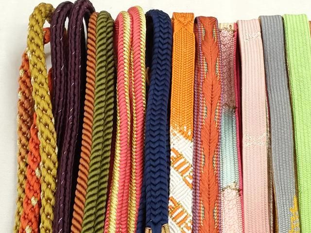 平和屋着物●和装小物 帯締め20本セット 高麗組 笹浪組 冠組 唐組 大和組 奈良組 観世組 金銀糸 逸品 CABL9385qe