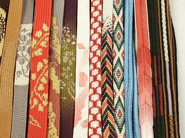 平和屋着物●和装小物 帯締め20本セット 高麗組 亀甲組 笹浪組 唐組 冠組 大和組 角八つ組 金糸 逸品 CABL9387qe