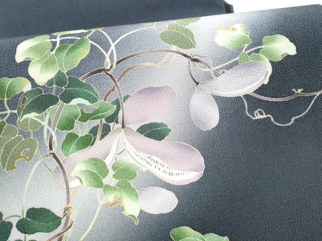 平和屋着物●友禅作家 茂野大生 九寸開き名古屋帯 瓢箪 健勝苑扱い 鬼しぼ縮緬 正絹 逸品 CABL9663hy