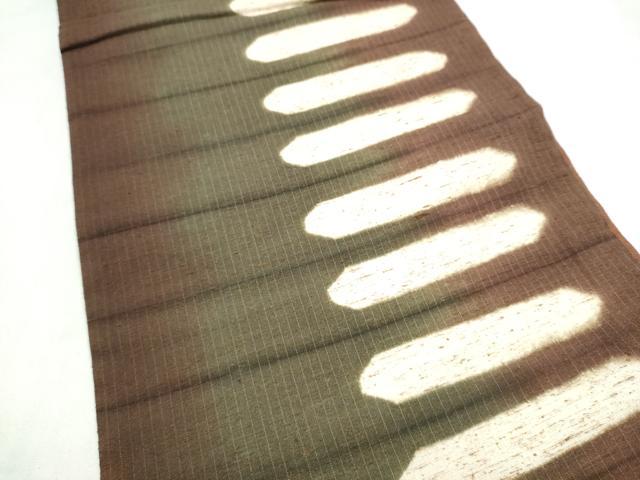 平和屋着物●西陣 全通柄袋帯 ぜんまい紬 霞文 証紙付き 正絹 逸品 CABL9759hy