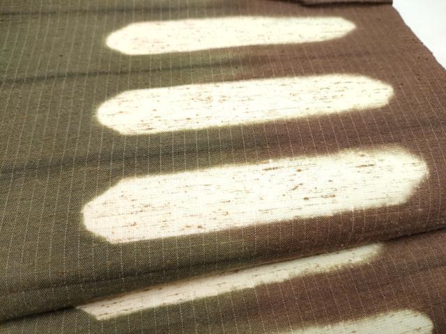 平和屋着物●西陣 全通柄袋帯 ぜんまい紬 霞文 証紙付き 正絹 逸品 CABL9759hy