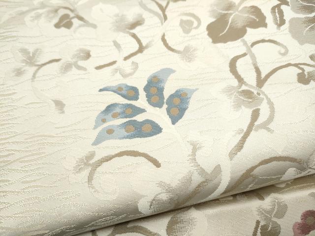 平和屋着物●京の名門・菱屋六右ェ門 六通柄袋帯 唐草文 正絹 逸品 CABL9783hy