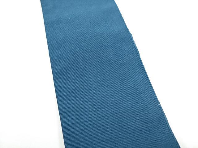 平和屋着物●男性 爪搔き本綴れ 角帯 作家物 青藍色 共箱付き 正絹 逸品 CABL9866hy