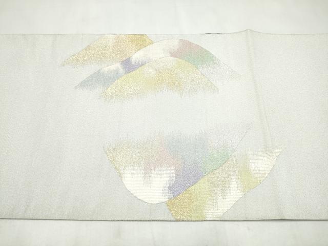 平和屋着物●爪搔き本綴れ 太鼓柄袋帯 作家物 遠山霞文 金銀糸 正絹 逸品 CABL9874hy