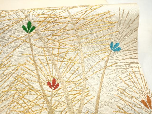 平和屋着物●龍村美術織物 たつむら 六通柄袋帯 慶松錦 金糸 正絹 逸品 CABL9890hy