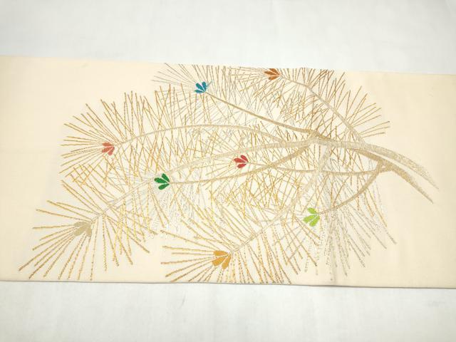 平和屋着物●龍村美術織物 たつむら 六通柄袋帯 慶松錦 金糸 正絹 逸品 CABL9890hy