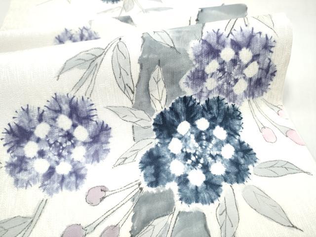 平和屋着物●六通柄袋帯 枝花文 正絹 逸品 CABL9904hy