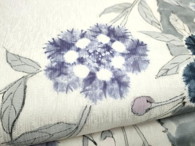 平和屋着物●六通柄袋帯 枝花文 正絹 逸品 CABL9904hy