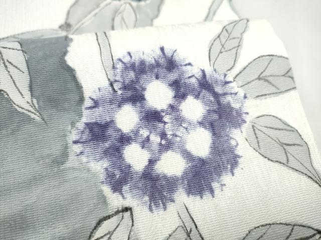 平和屋着物●六通柄袋帯 枝花文 正絹 逸品 CABL9904hy