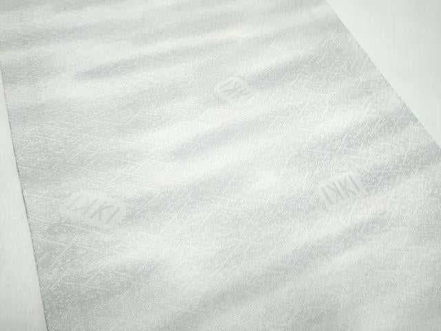 平和屋着物●IKKI流 斉藤一騎 京都の名門ブランド 銀花仙 全通柄袋帯 霞文 銀通し地 正絹 逸品 CABL9921hy